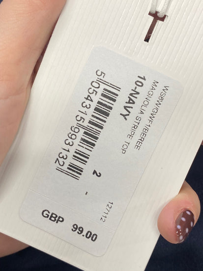 Fabulous Ted Baker Blouse top UK 10 Navy floral beree NF494