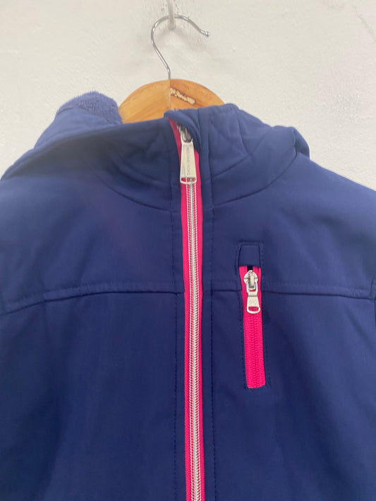 Fabulous Michael Kors fleece cosy lined Jacket Age 6-7 Navy NF494