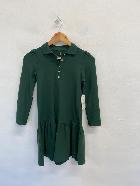 Fabulous Classic prep Midi Dress Age 10 Green polo dress NF494