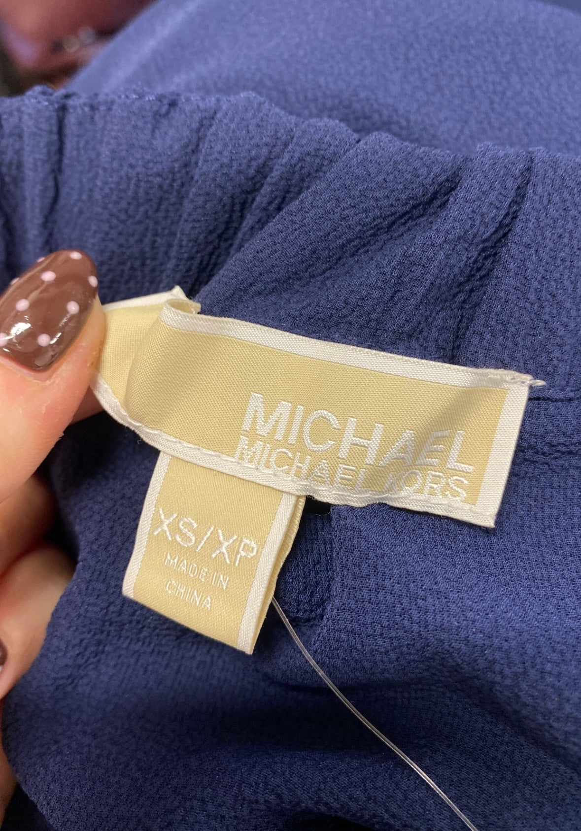 Fabulous Michael Kors BNWT Mini Dress UK 8 Navy Blue floral off shoulder NF494