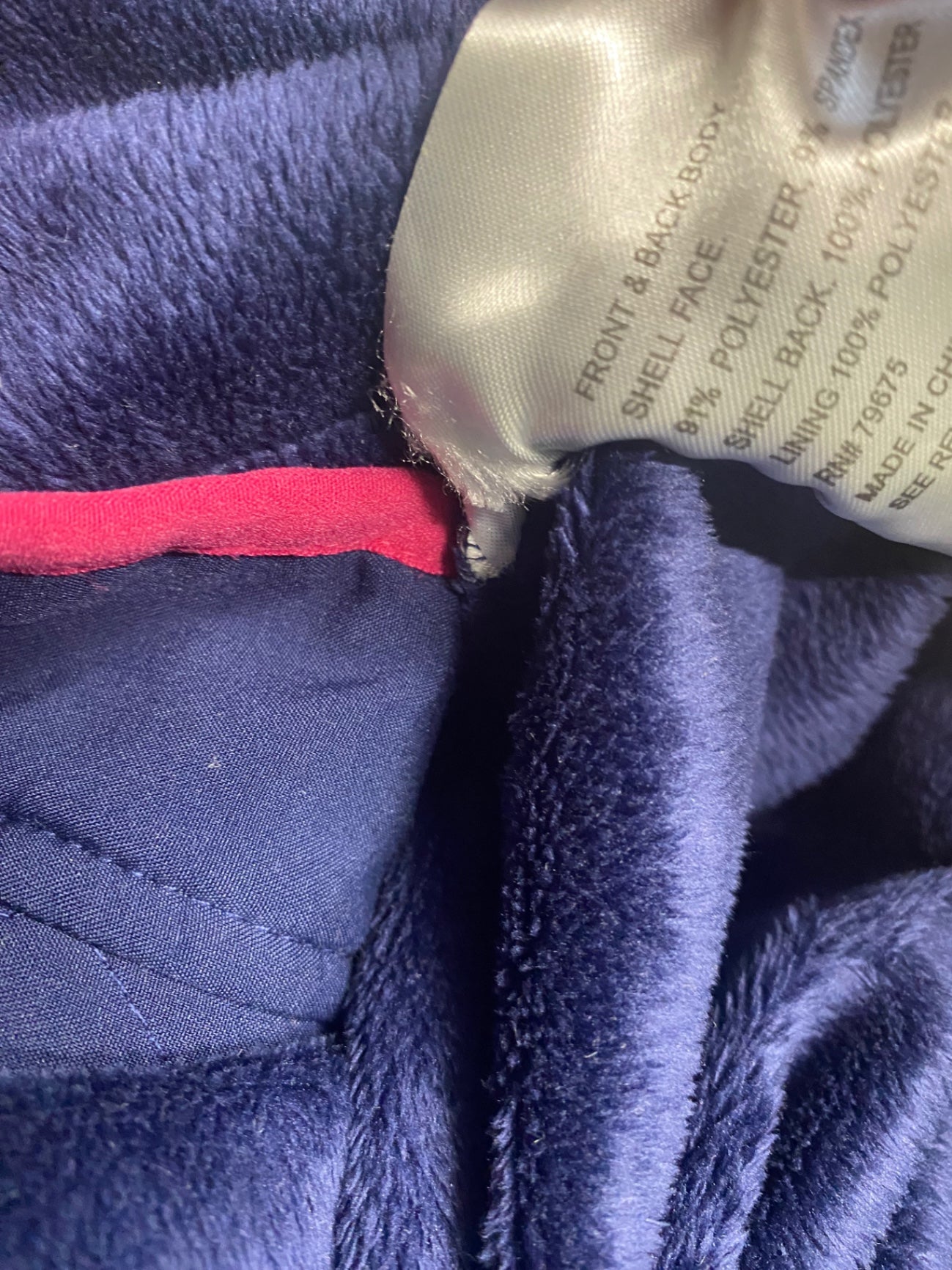 Fabulous Michael Kors fleece cosy lined Jacket Age 6-7 Navy NF494