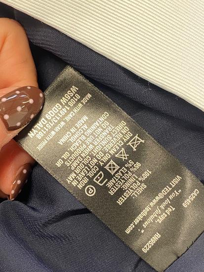 Fabulous Ted Baker dalyn Midi Dress UK 10 Navy pink floral NF494