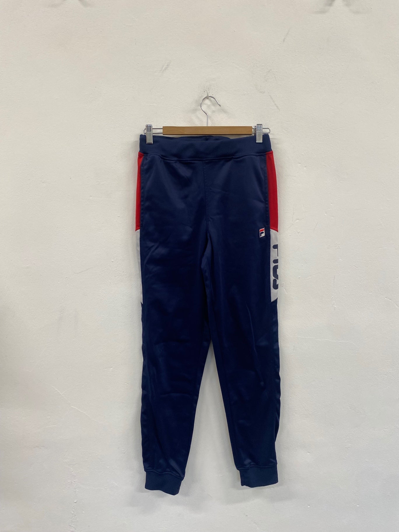 Fabulous Vintage FILA Trenton Track Pants Uk8 Navy blue SL496