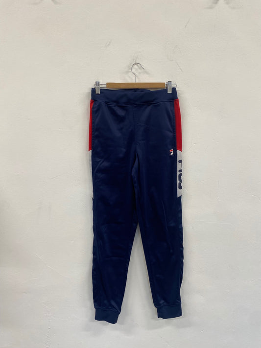 Fabulous Vintage FILA Trenton Track Pants Uk8 Navy blue SL496