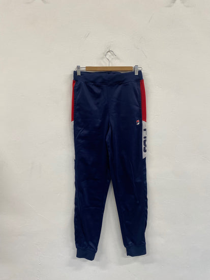Fabulous Vintage FILA Trenton Track Pants Uk8 Navy blue SL496