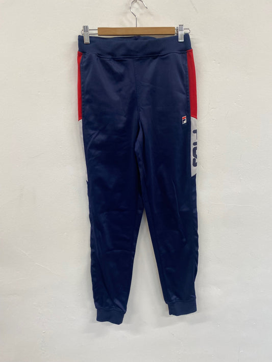 Fabulous Vintage FILA Trenton Track Pants Uk8 Navy blue SL496