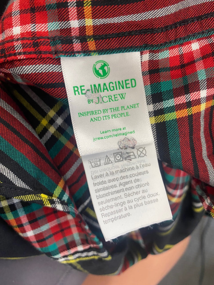 Fabulous Crewcuts tartan plaid reimagined Shirt Age 16-17 Black SL496