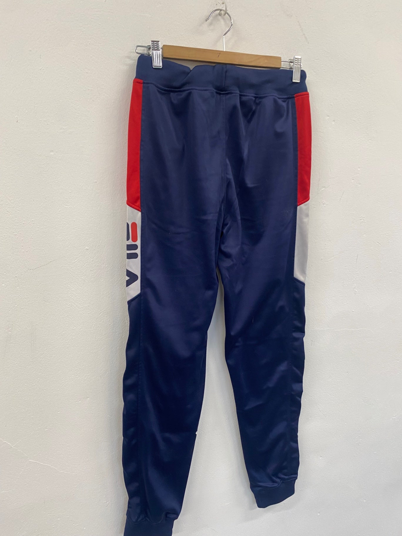 Fabulous Vintage FILA Trenton Track Pants Uk8 Navy blue SL496