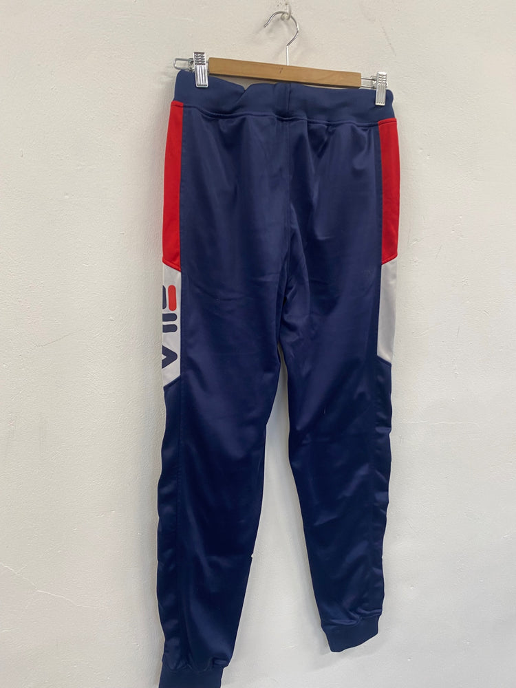 Fabulous Vintage FILA Trenton Track Pants Uk8 Navy blue SL496