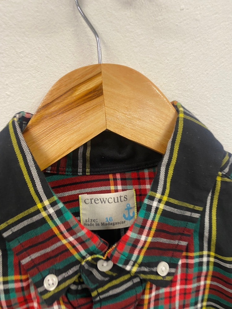 Fabulous Crewcuts tartan plaid reimagined Shirt Age 16-17 Black SL496