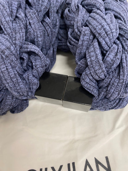 Fabulous Gily Ilan infinity Scarf One size Navy Blue SL469