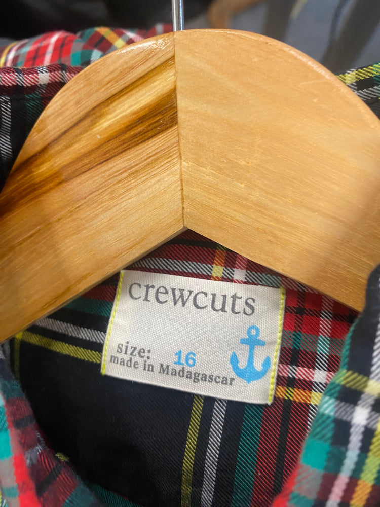 Fabulous Crewcuts tartan plaid reimagined Shirt Age 16-17 Black SL496