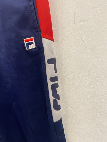 Fabulous Vintage FILA Trenton Track Pants Uk8 Navy blue SL496