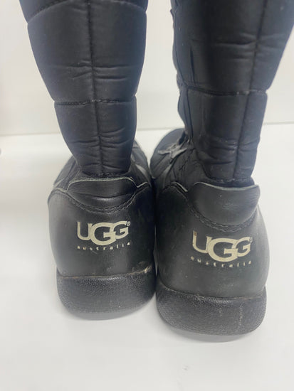 Fabulous UGG quilted high winter Boots UK6.5 Black SL495