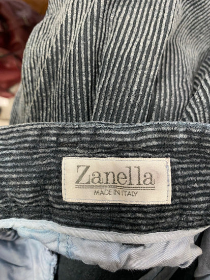 Fabulous Zanella High waist trousers cord fold up W29" Dark Blue SL496