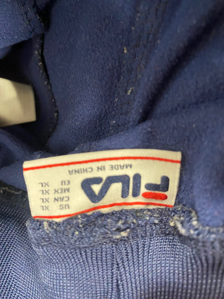 Fabulous Vintage FILA Trenton Track Pants Uk8 Navy blue SL496