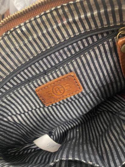 Fabulous FatFace vintage crossbody leather Bag One size Tan KJ497