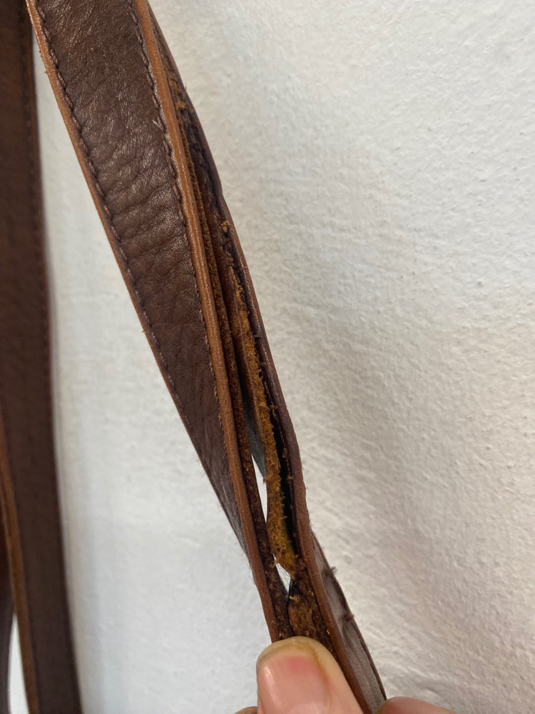 Fabulous FatFace vintage crossbody leather Bag One size Tan KJ497