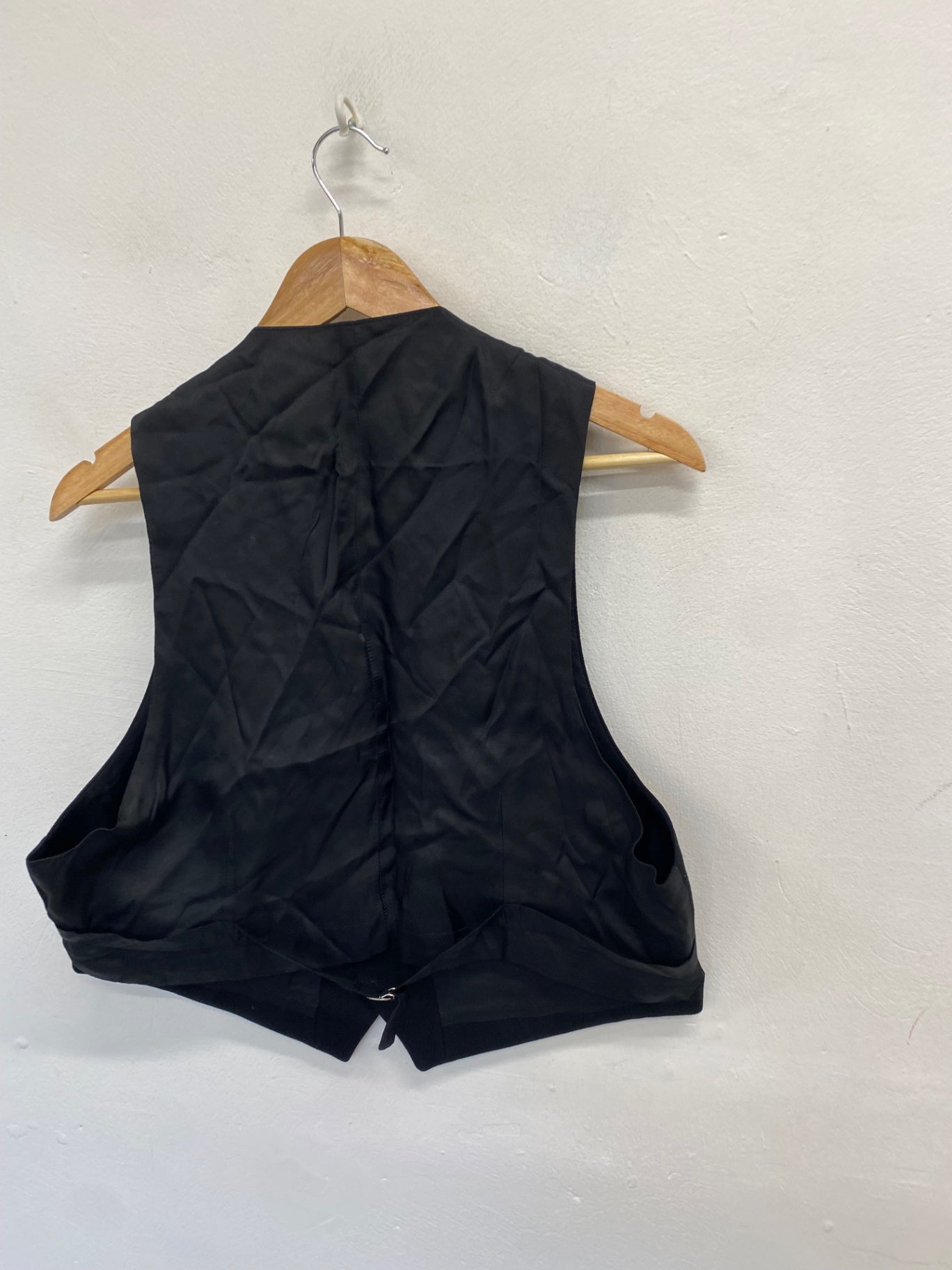 Fabulous Scottish Waistcoat 3 button Prince Charlie UK 38 r Black MD001