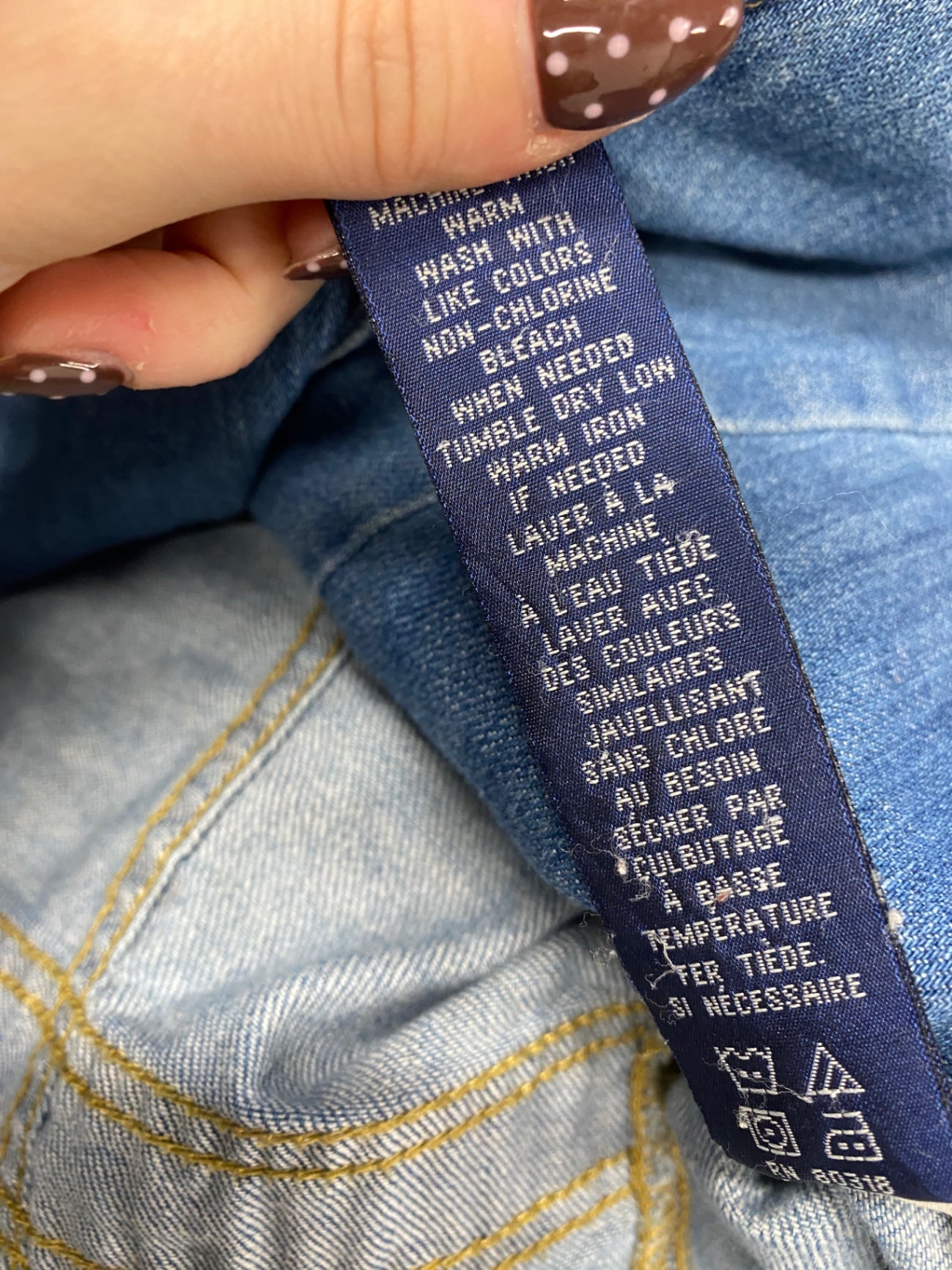 Fabulous Lucky Brand Waistcoat denim UK 8 Light Blue FC481