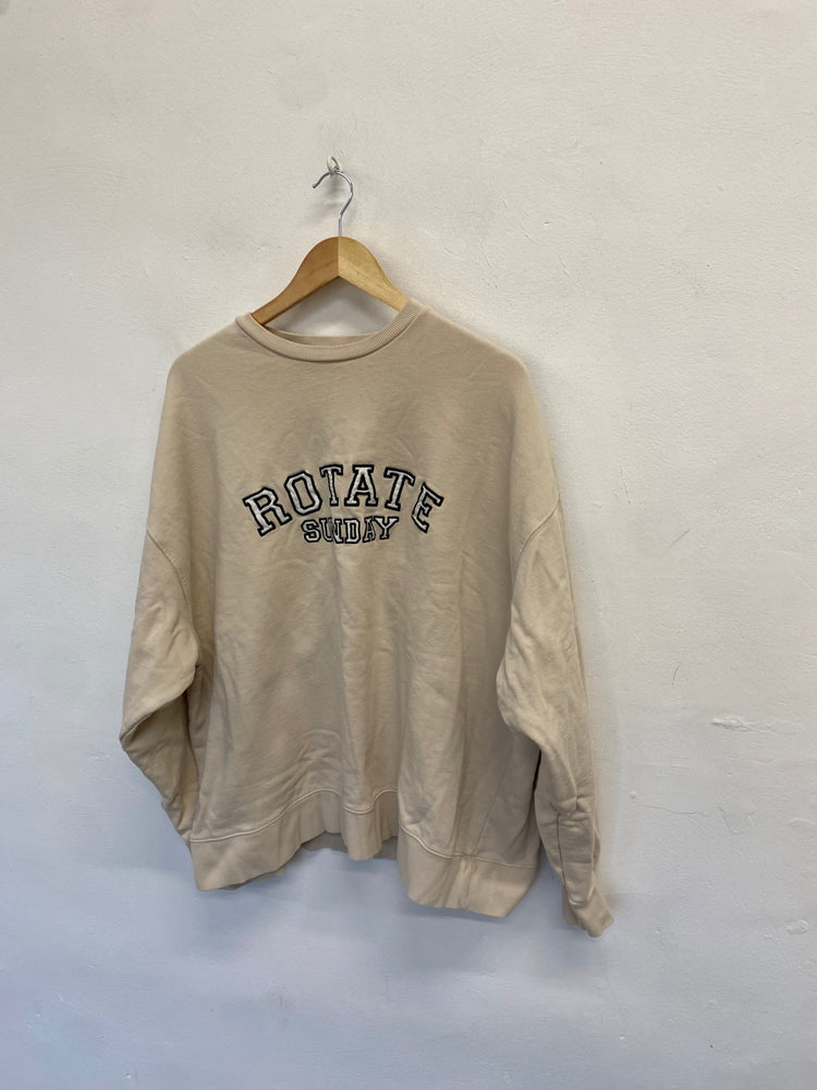 Fabulous Rotate birgerchristensen Sunday Sweater Uk 10 Beige SH493