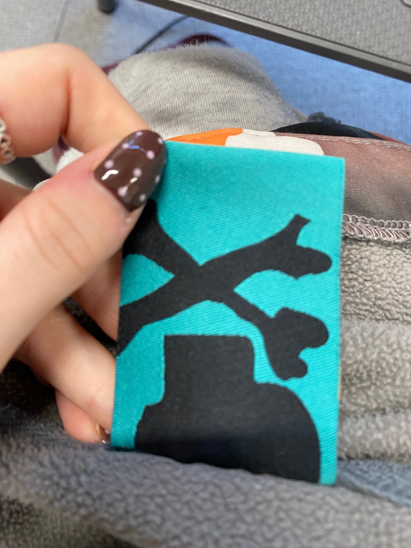 Fabulous Burton Hoodie UK L Multicolor orange grey zip streetstyle JM478