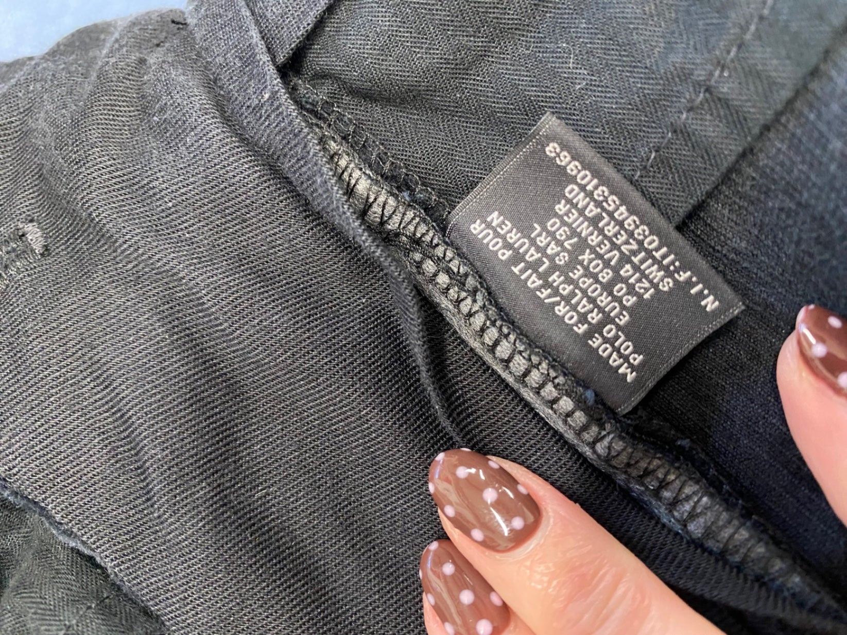 Fabulous Ralph Lauren Chino Trousers W38"long Navy SH493