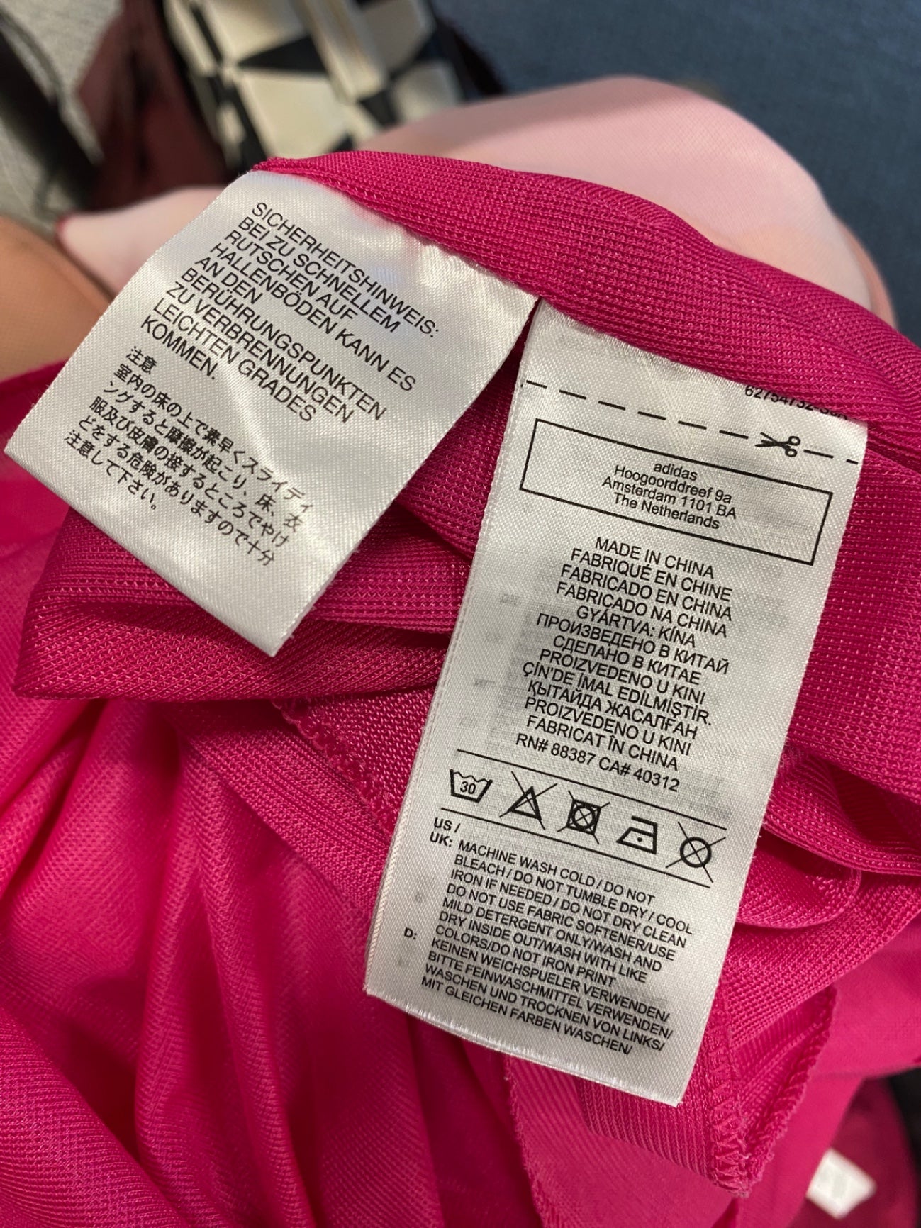 Fabulous Adidas x Marimekko active Midi Dress UK 8 Pink swirl MW492