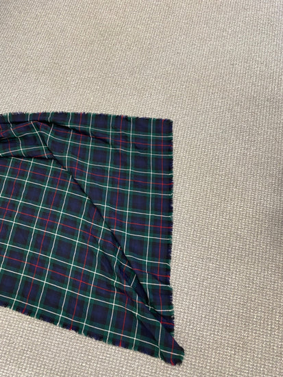 Fabulous Scottish Fly Plaid 35 by 54 Black Stewart navy green MD001