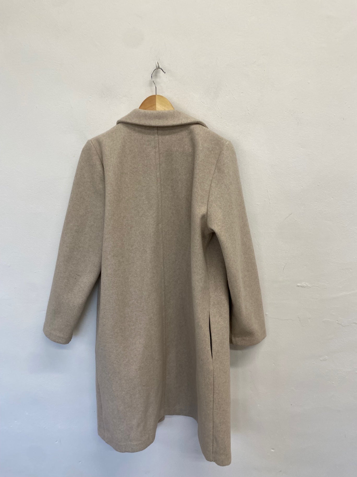 Fabulous Zara Longline jacket UK 14 Beige autumn SH493