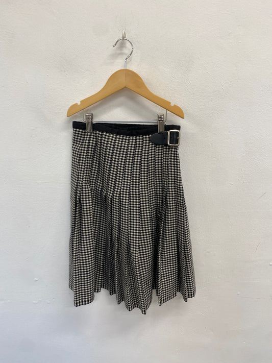 Fabulous Scottish Kilt W24" teens Black white houndstooth MD001