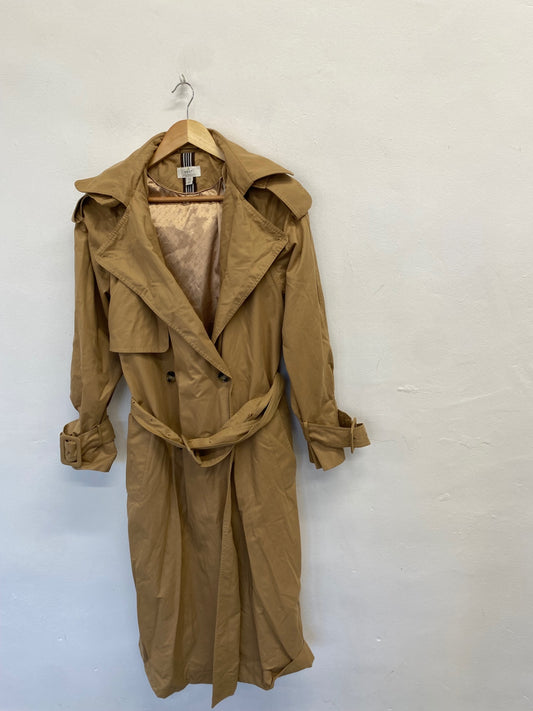 Fabulous Next Trench Coat UK 10 Tan city vibe SH493