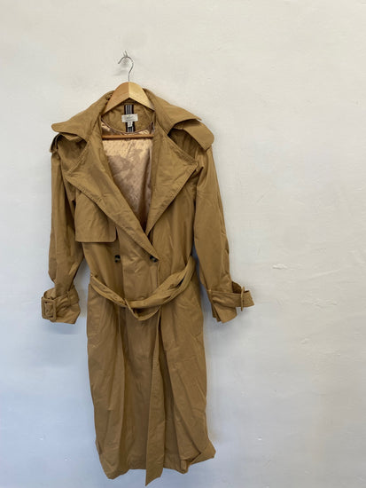Fabulous Next Trench Coat UK 10 Tan city vibe SH493