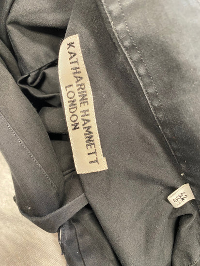 Fabulous Katharine Hamnett Shirt 16.5" Black formal men’s SW001