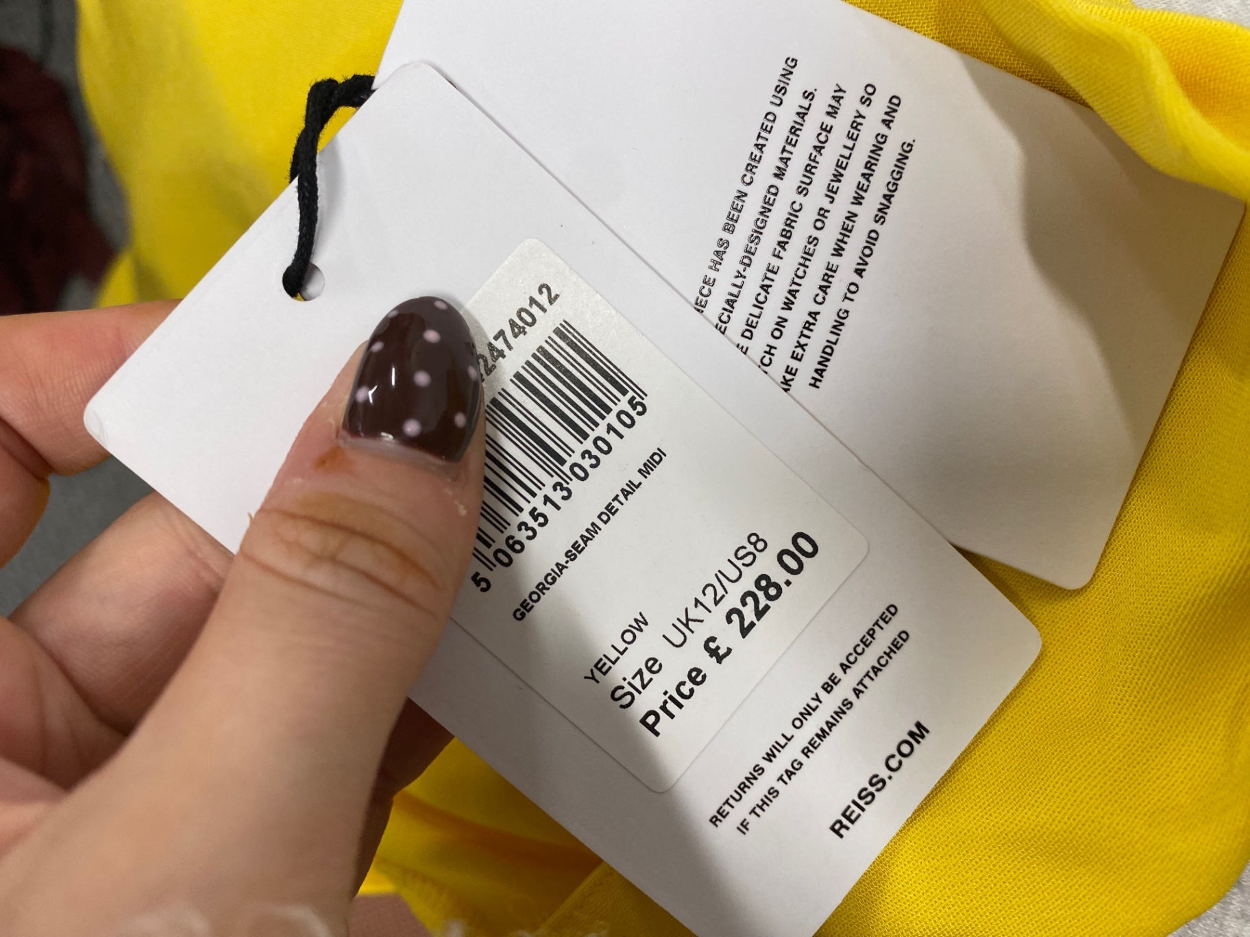 Fabulous REISS Georgia party Maxi dress UK 12 Yellow RG020