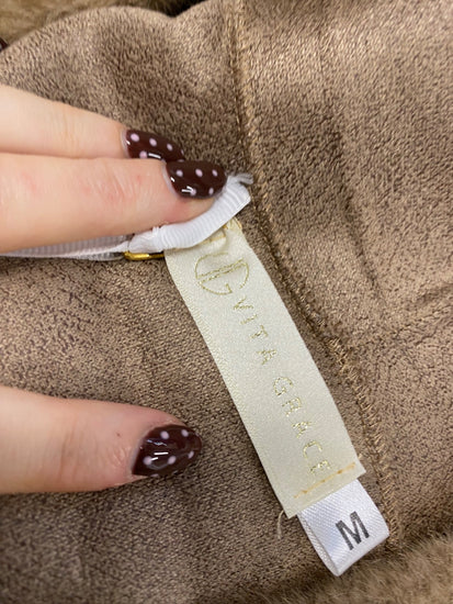 Fabulous Vita grace vail chic Faux fur jacket Uk 10 Camel RG020