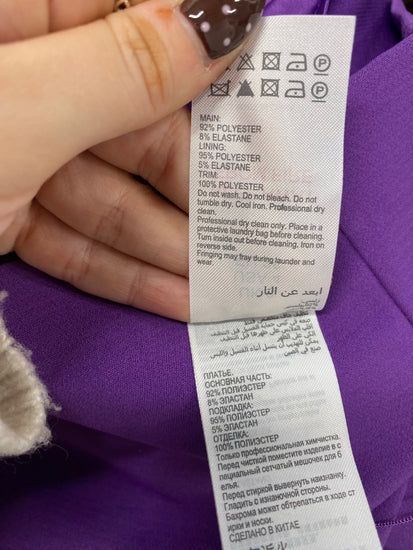 Fabulous MINT Mini dress UK 8 Purple rara fringe dress RG020