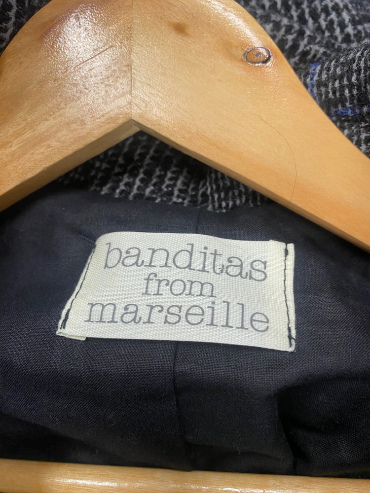 Fabulous Banditas from Marseille Tweed oversized Chic Blazer UKS Grey tweed RG020