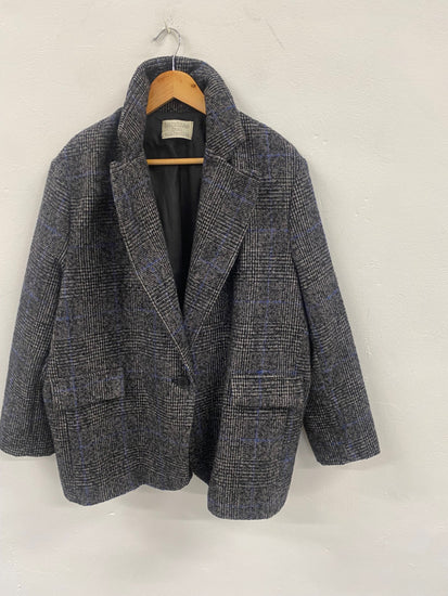 Fabulous Banditas from Marseille Tweed oversized Chic Blazer UKS Grey tweed RG020