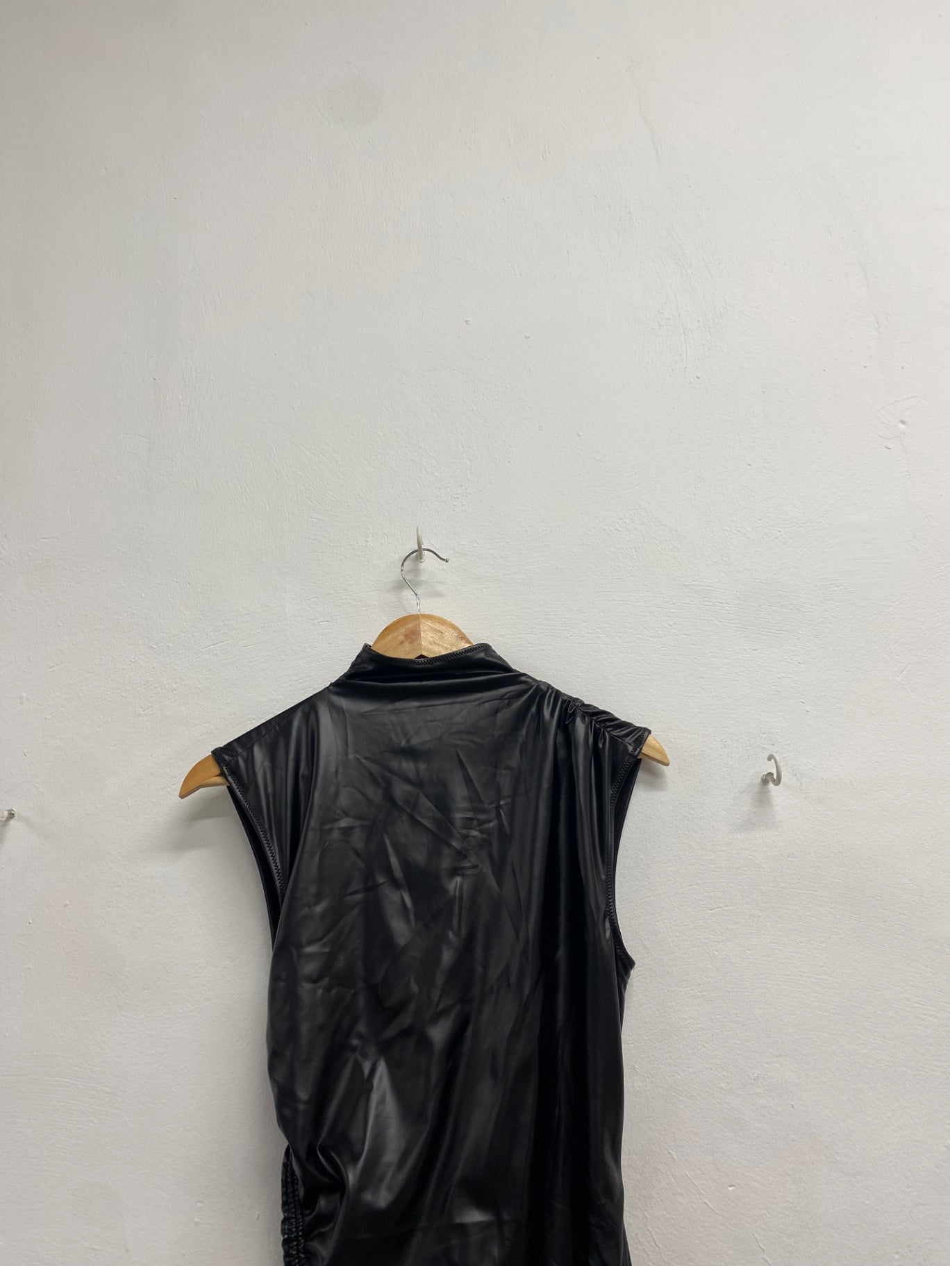 Fabulous Mars the label Dress UK 8 Black faux leather the Margot midaxi RG020