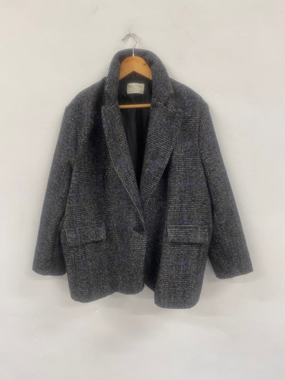 Fabulous Banditas from Marseille Tweed oversized Chic Blazer UKS Grey tweed RG020