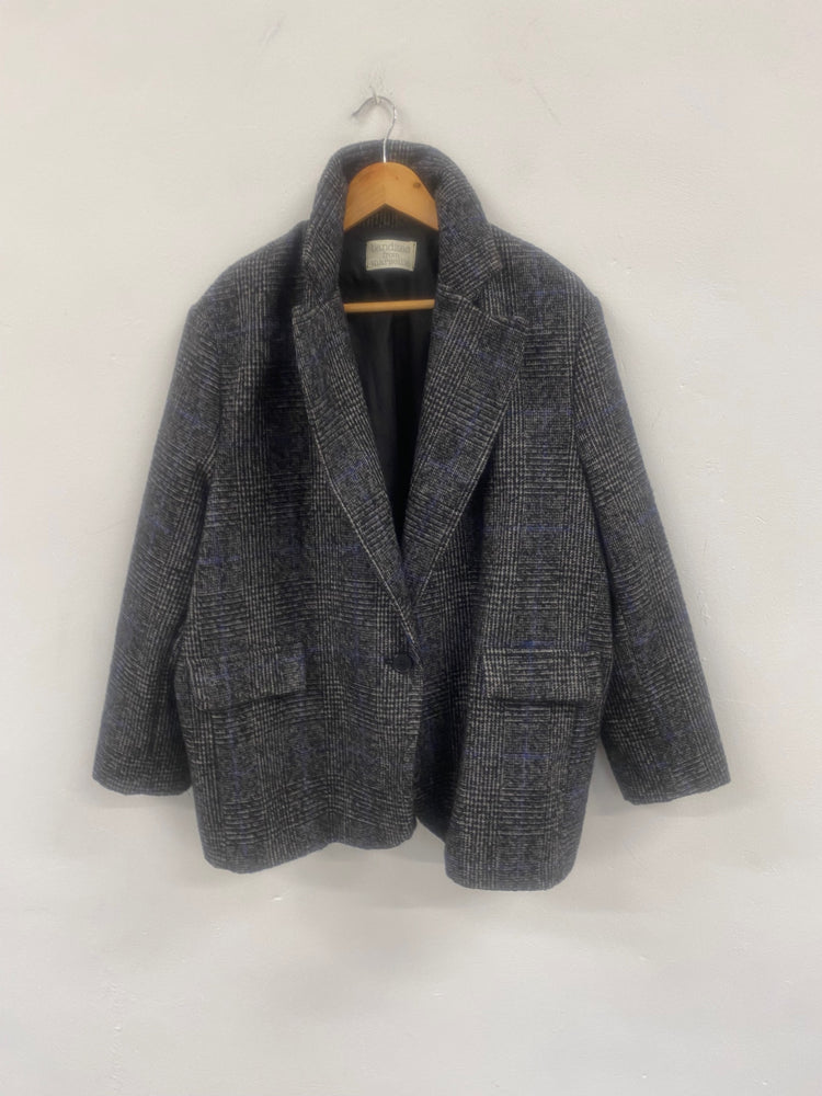 Fabulous Banditas from Marseille Tweed oversized Chic Blazer UKS Grey tweed RG020