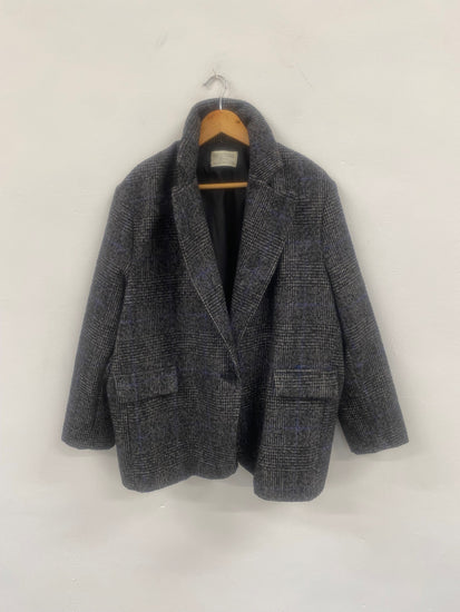 Fabulous Banditas from Marseille Tweed oversized Chic Blazer UKS Grey tweed RG020