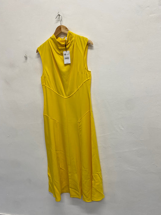 Fabulous REISS Georgia party Maxi dress UK 12 Yellow RG020