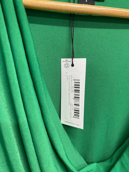 Fabulous Karen Millen jersey crepe cowl Midi Dress UK 8 Green new RG020