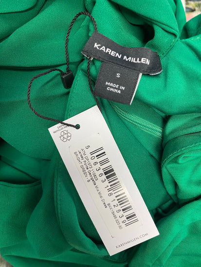 Fabulous Karen millen jersey ponte Midi Dress UK 8 Green RG020