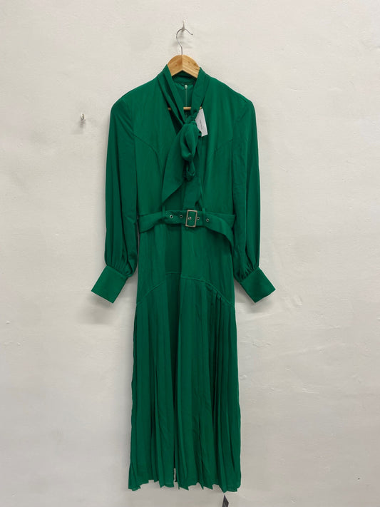 Fabulous Karen millen jersey ponte Midi Dress UK 8 Green RG020