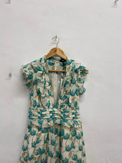 Fabulous Me + em Maxi Dress UK 10 Beige green waterlily new RG020