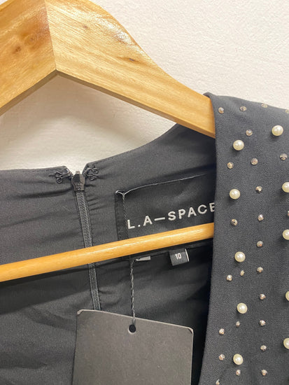 Fabulous L.A-Space Playsuit UK 10 Black pearl party RG020