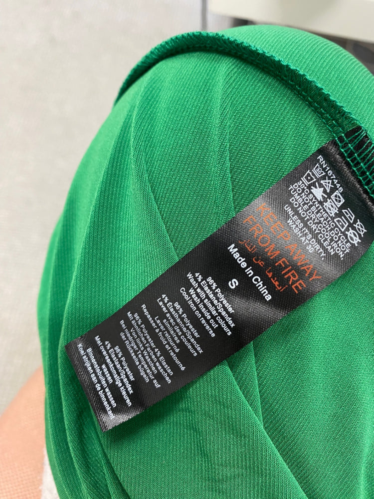 Fabulous Karen Millen jersey crepe cowl Midi Dress UK 8 Green new RG020